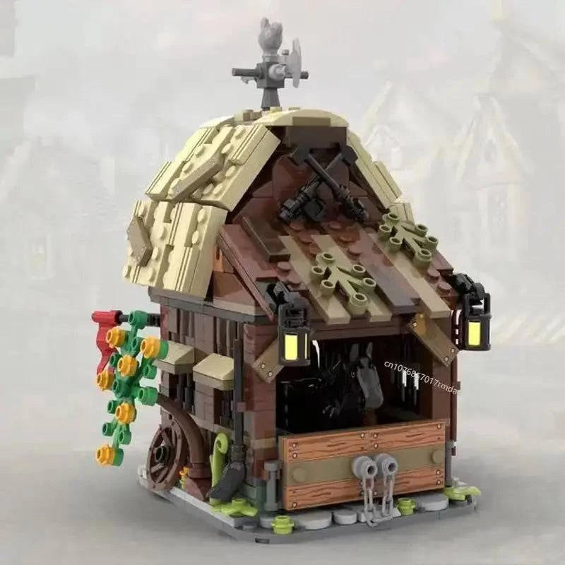 Medieval Castle Knights Battle Blocks: Bakery, Barns, and Soldiers Army Brick Set for Children