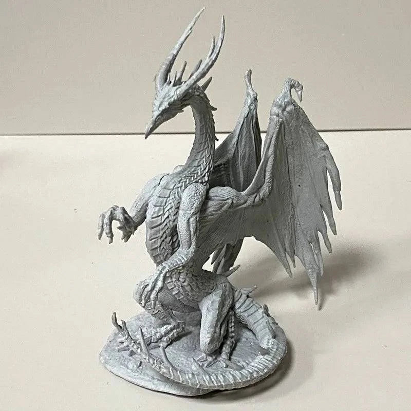 Exquisite Nolzur's Marvelous Unpainted Miniatures Set: Orc Crawler, Scorpion Devil, Zombie, and Blue Dragon for TRPG Enthusiasts