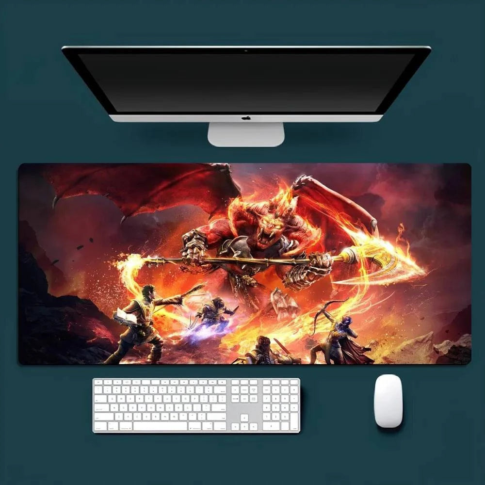 Dungeons & Dragons Themed Anti-Slip Gaming Mousepad for PC and Office - Various Sizes Available - The Adventurer's Chest