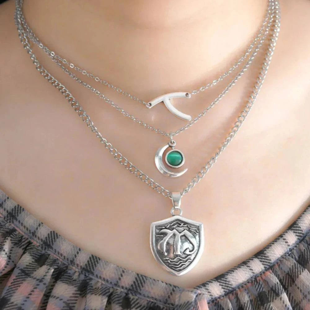 Hope Mikaelson Layered Legacies Pendant Necklace - Classic Movie Series Cosplay Jewelry Gift for Girls