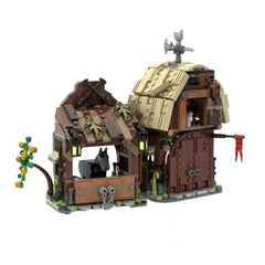 Medieval Castle Knights Battle Blocks: Bakery, Barns, and Soldiers Army Brick Set for Children