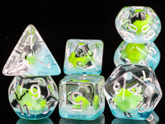 DnD Sea Turtle Dice, Animal Inclusion Dice for D&D, Turtle Resin Dice for Dungeons and Dragons, Polyhedral Dice Set, Resin Dice - The Adventurer's Chest