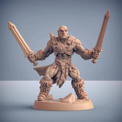 Epic Barbarian Lion and Dragon Battle Chess Model for Dungeons & Dragons DND Gaming