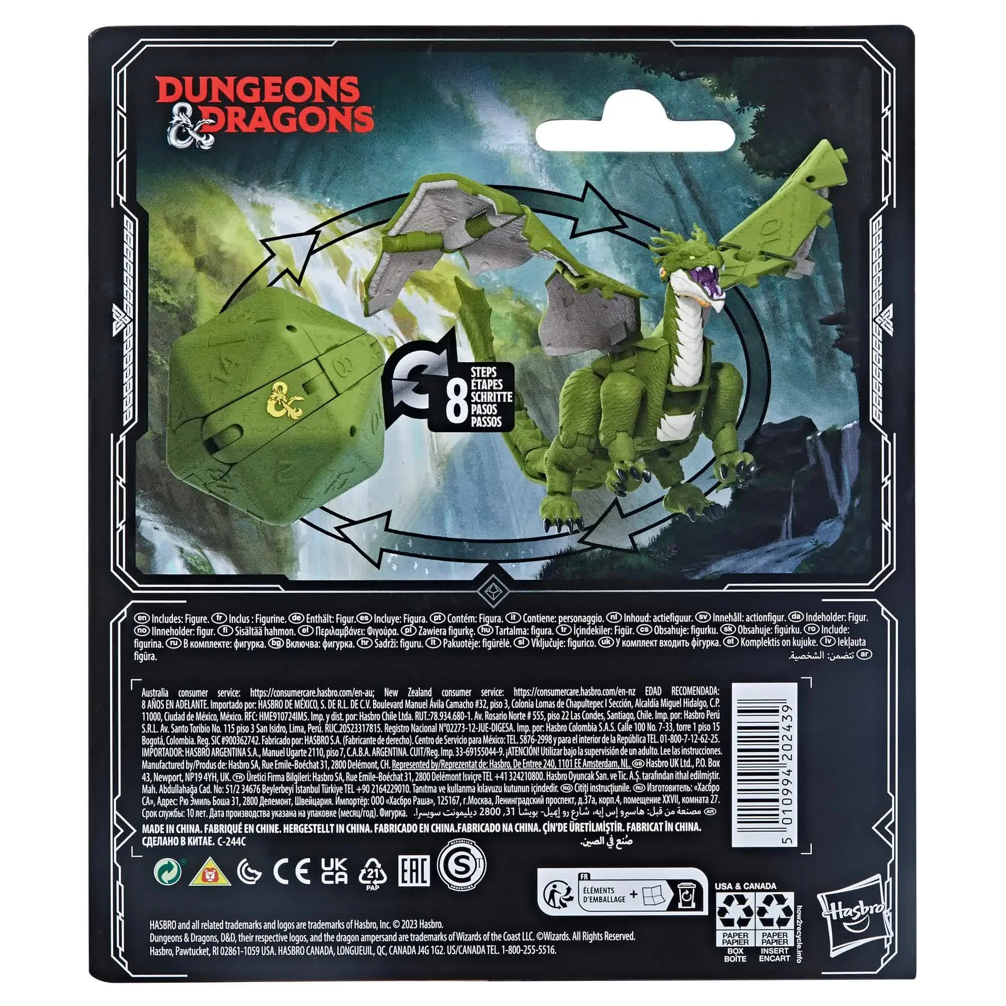 Hasbro Dungeons & Dragons Dicelings Collectible Figures: Beholder, Owlbear, Themberchaud, Displacer Beast, and Mimic Models