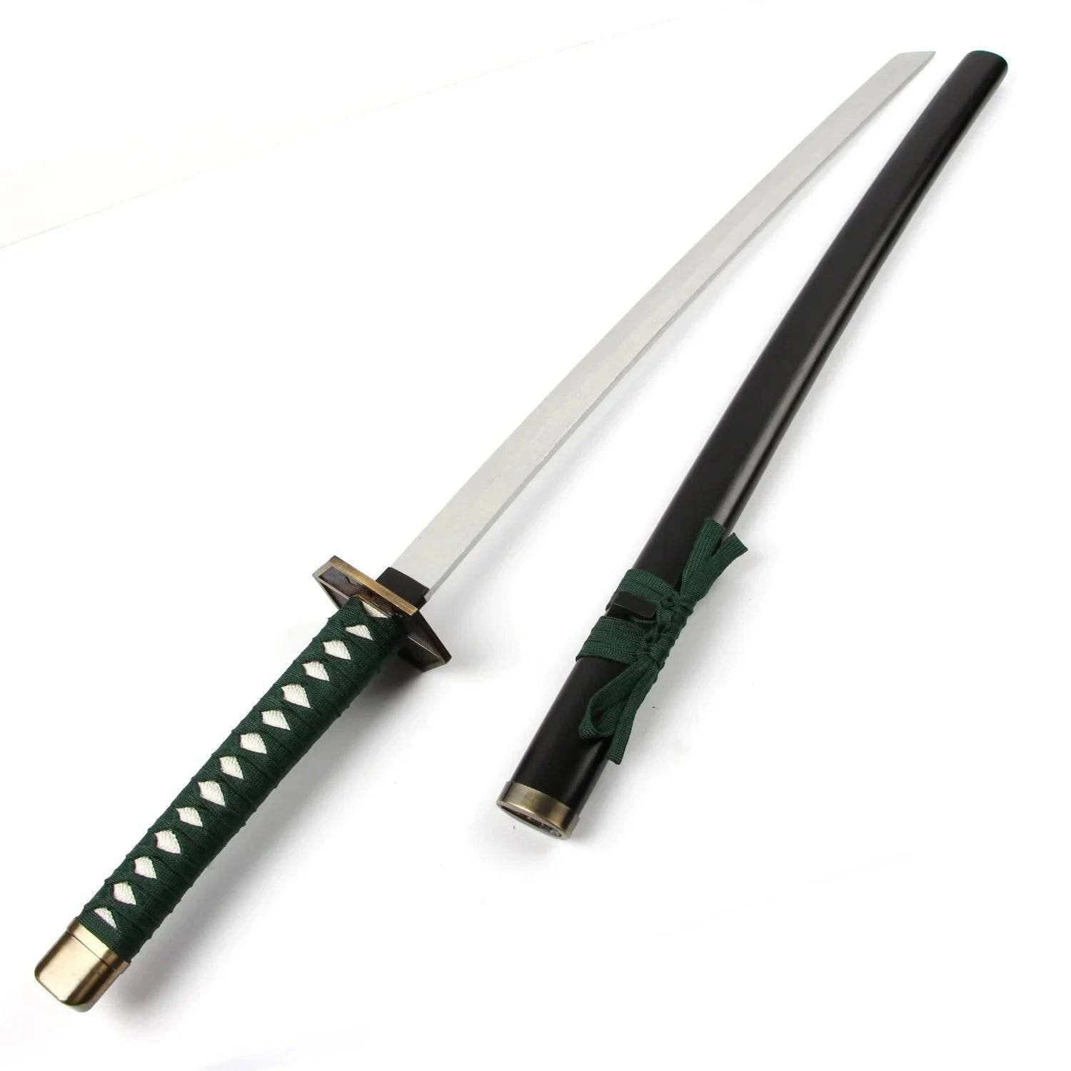 100cm Aizen Sousuke Kyoukasuigetsu Wooden Katana for Cosplay – Bleach Costume Sword and Scabbard Set