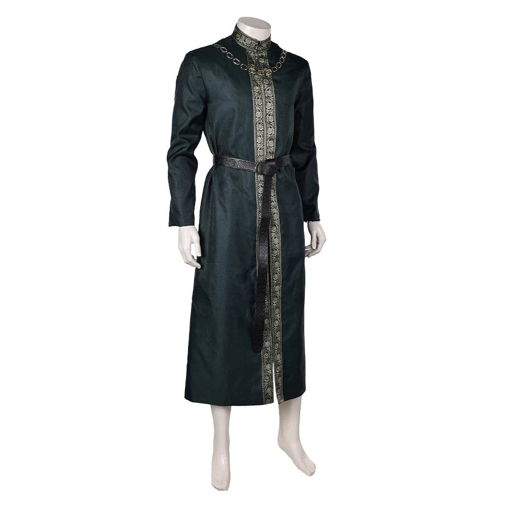 Aegon Targaryen Fantasy Costume for Men - Medieval Robe and Belt Set for Halloween and Cosplay Events