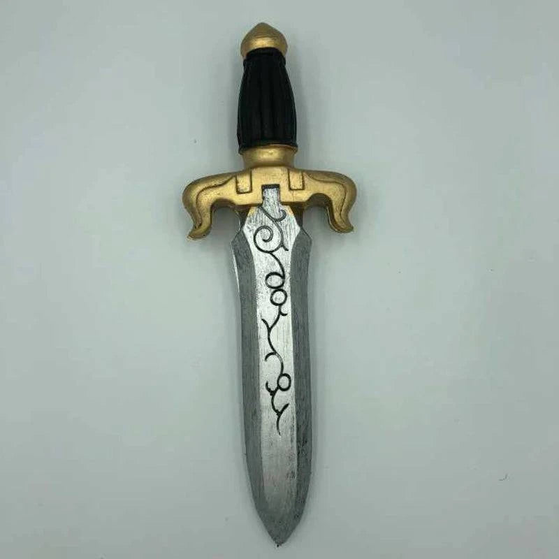 33cm Anime Sword Dagger Knife Model - 1:1 Cosplay Prop for Halloween - PU Material Action Figure for Kids Role Play Gift