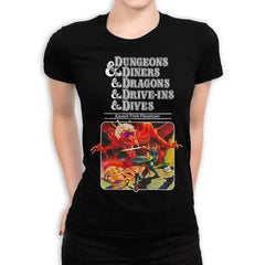 D&D Dining Adventures Humorous T-Shirt / Unisex Dungeons & Dragons Tee / Various Sizes Available - The Adventurer's Chest