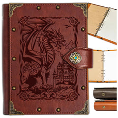 Dragon-Embossed Compass Journal for Dungeons & Dragons - Perfect Gift for RPG Enthusiasts - The Adventurer's Chest