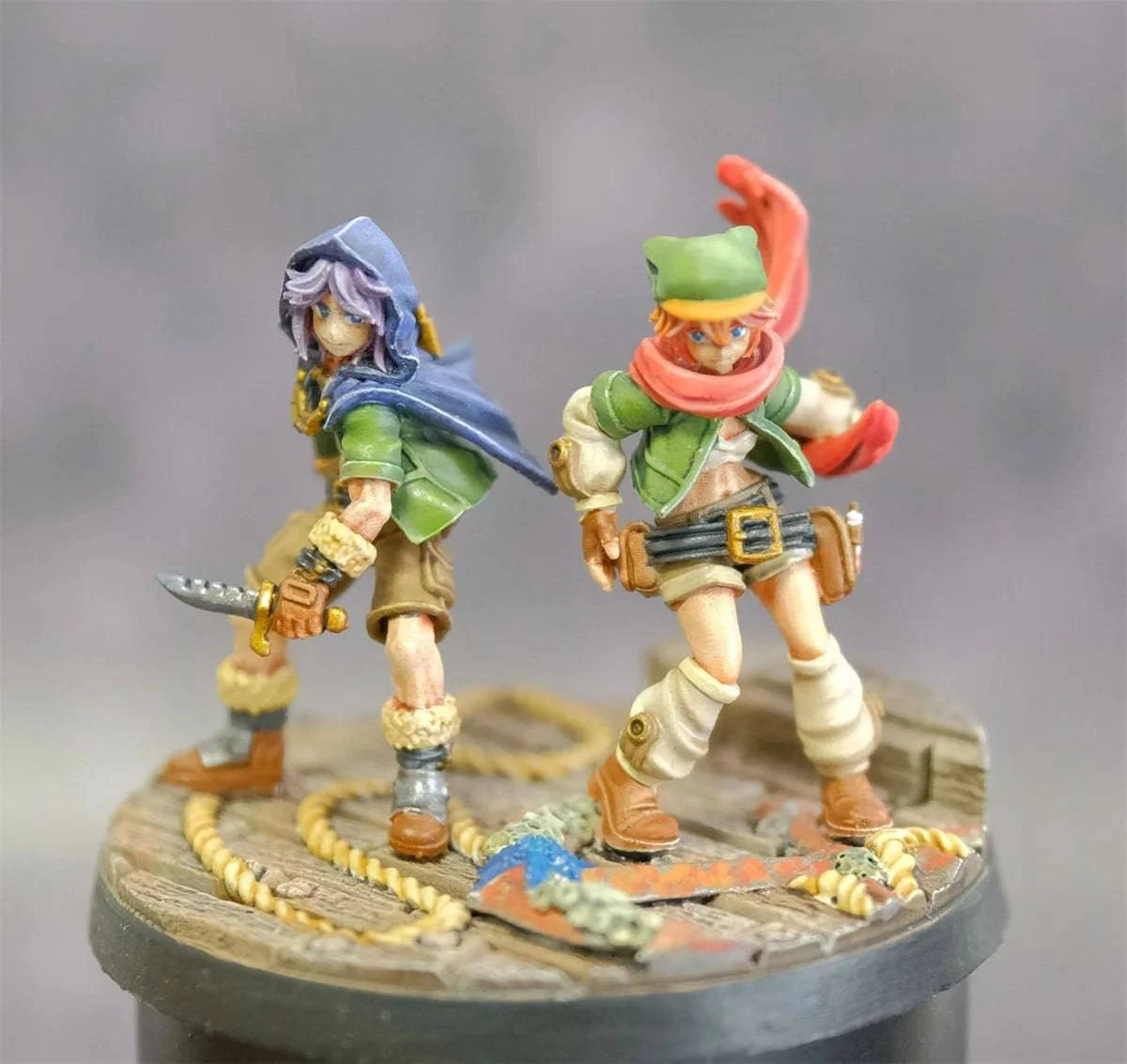 Anime-Inspired Dungeons & Dragons Miniature Chess Pieces for Tabletop Gaming