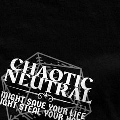 Dungeons & Dragons Chaotic Neutral T-Shirt for Men and Women - Cotton Hipster Short Sleeve Tee - Unique Gift Idea - The Adventurer's Chest