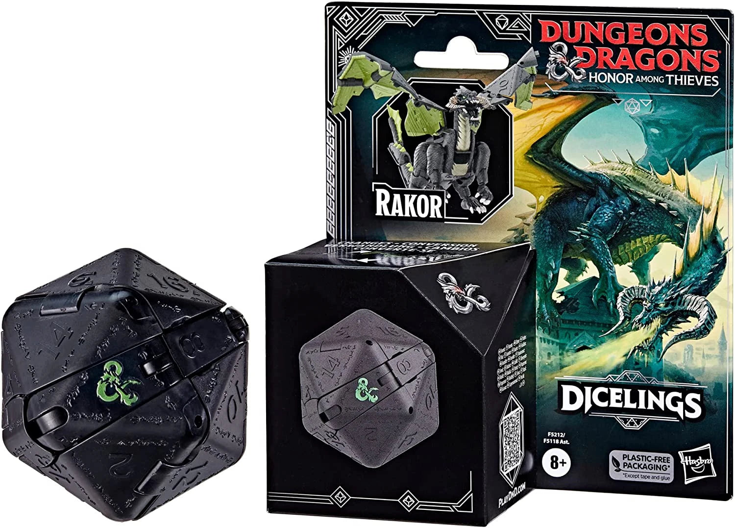 Hasbro Dungeons & Dragons Dicelings Collectible Figures: Beholder, Owlbear, Themberchaud, Displacer Beast, and Mimic Models