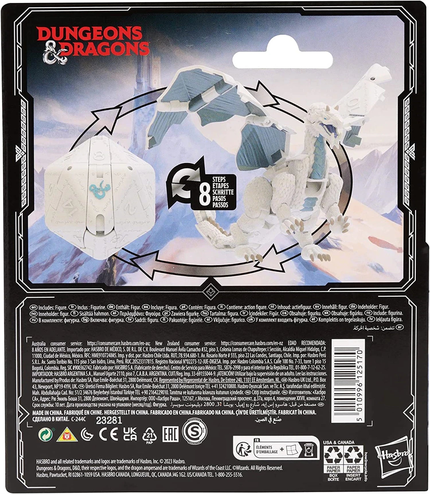 Hasbro Dungeons & Dragons Dicelings Collectible Figures: Beholder, Owlbear, Themberchaud, Displacer Beast, and Mimic Models