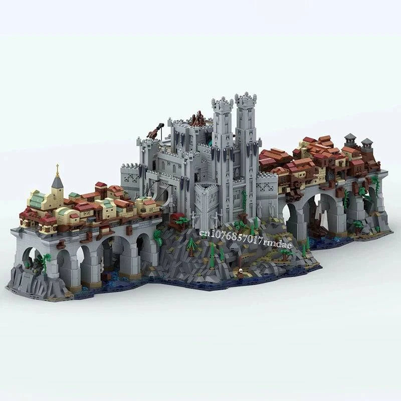 9530PCS Dragon's Lair MOC Building Set - Baldur's Gate 3 Wyrm's Crossing Creative Block Toy for Kids