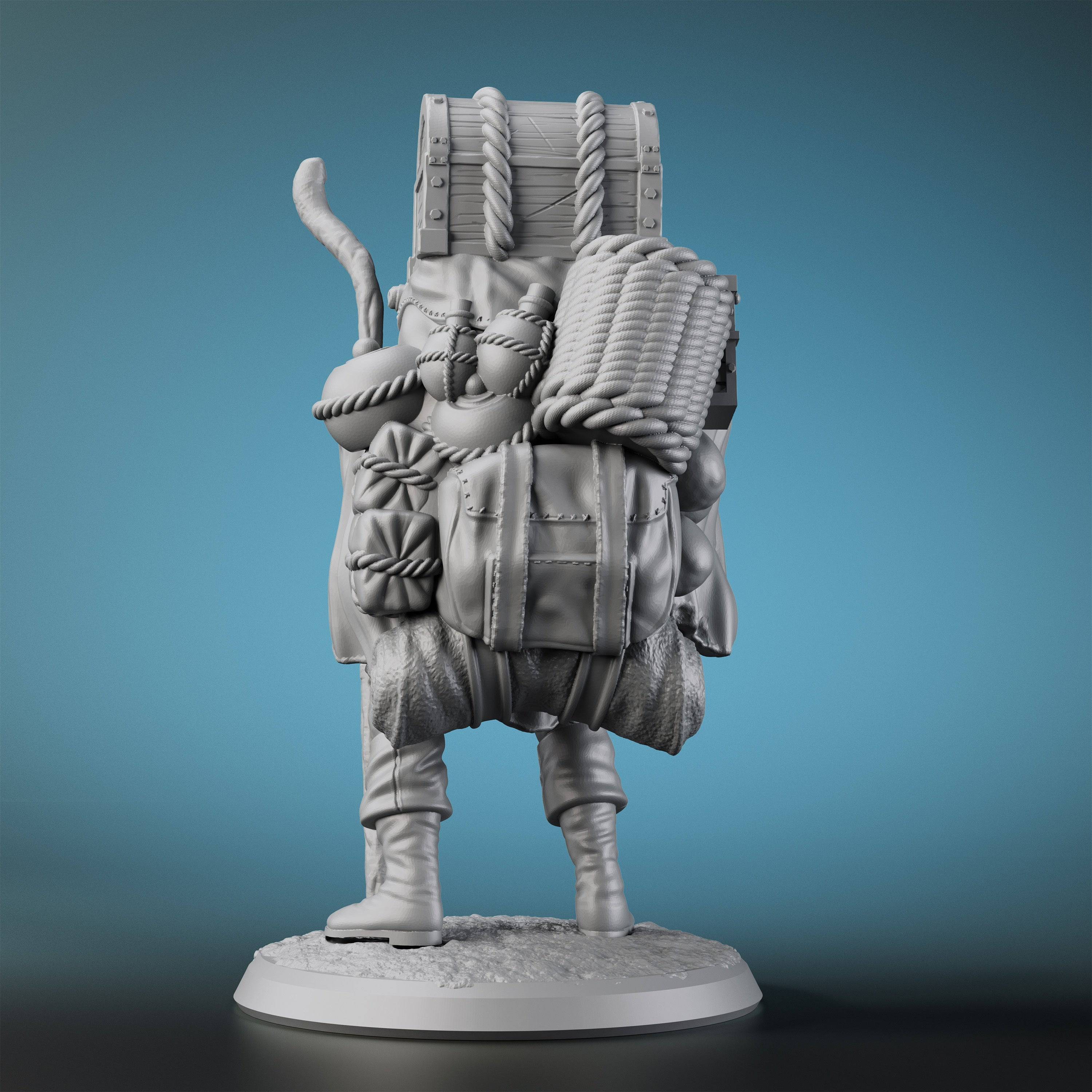 Dark Merchant 25mm Resin NPC Miniature for RPGs - Perfect for D&D Collectors and Hobbyists - The Adventurer's Chest